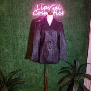 Worthington Women's Black Genuine Leather Jacket